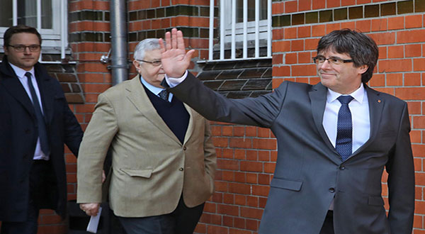 Former Catalan Leader Released after Paying $91K Bail Former Catalan Leader Released after Paying $91K Bail